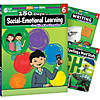 Shell Education 180 Days Social-Emotional Learning, Writing, & Spelling Grade 6: 3-Book Set Image 1