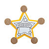 Sheriff Badge Pin Craft Kit - Makes 12 Image 1