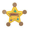 Sheriff Badge Pin Craft Kit - Makes 12 Image 1