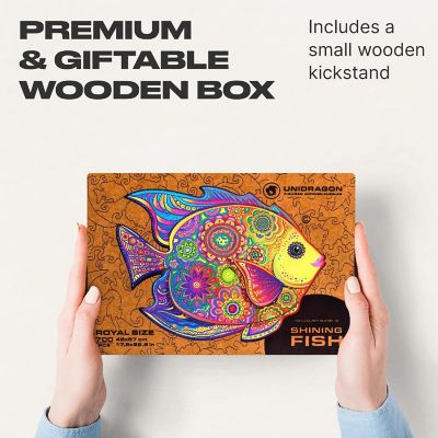 Shining Fish 196 Piece Shaped Wooden Jigsaw Puzzle Image 3