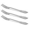 Shiny Baroque Silver Plastic Forks (288 Forks) Image 1