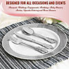 Shiny Baroque Silver Plastic Forks (288 Forks) Image 4