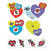 Shiny Foil Tattoo Super Fun Valentines Pack Image 1