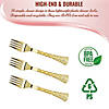 Shiny Gold Glamour Cutlery Disposable Plastic Forks (168 Forks) Image 3