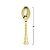 Shiny Gold Glamour Cutlery Disposable Plastic Spoons (168 Spoons) Image 2