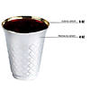 Shiny Metallic Aluminum Silver Round Plastic Saucers and Kiddush Cup Value Set (120 Cups + 120 Saucers) Image 2