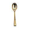 Shiny Metallic Gold Mini Plastic Disposable Tasting Spoons (240 Spoons) Image 1