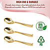 Shiny Metallic Gold Mini Plastic Disposable Tasting Spoons (240 Spoons) Image 3