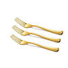 Shiny Metallic Gold Plastic Forks (600 Forks) Image 1
