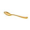 Shiny Metallic Gold Plastic Spoons (168 Spoons) Image 1
