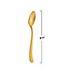 Shiny Metallic Gold Plastic Spoons (168 Spoons) Image 2