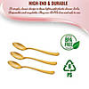 Shiny Metallic Gold Plastic Spoons (168 Spoons) Image 3