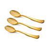 Shiny Metallic Gold Plastic Spoons (600 Spoons) Image 1