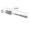 Shiny Metallic Silver Hammered Plastic Forks (340 Forks) Image 2