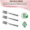 Shiny Metallic Silver Hammered Plastic Forks (340 Forks) Image 3
