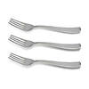 Shiny Metallic Silver Plastic Forks (288 Forks) Image 1