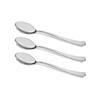 Shiny Metallic Silver Plastic Spoons (600 Spoons) Image 1