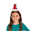 Shiny Santa Hat Headbands - 6 Pc. Image 1