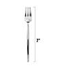 Shiny Silver Moderno Disposable Plastic Dessert Forks (140 Forks) Image 1