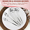 Shiny Silver Moderno Disposable Plastic Dessert Spoons (140 Spoons) Image 3