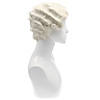 Short-Haired Finger Wave Wig - White 60 Image 3