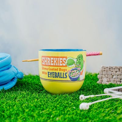 Shrek "Shrekies Eyeballs Cereal" 20-Ounce Ramen Bowl and Chopstick Set Image 3