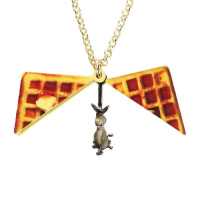 Shrek Waffle Locket Necklace With Donkey Inside-OSFA Image 2