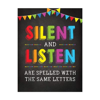 Silent and Listen 8.5x11in 1-Pack Image 1