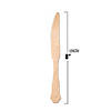 Silhouette Birch Wood Eco Friendly Disposable Dinner Knives (175 Knives) Image 2