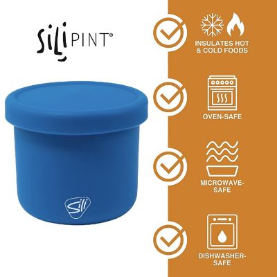 Silipint: Silicone 10Oz Lidded Bowls: 2 Pack Deep Pool Image 1