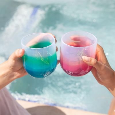 Silipint: Silicone 12Oz Stemless Wine Glasses: 4 Pack Hippie Hops Image 3