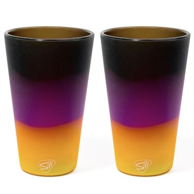 Silipint: Silicone 16 Oz Pint Glass Set, 2 Pack Sun Storm Image 1
