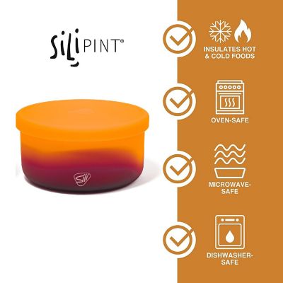 Silipint: Silicone 30Oz Lidded Bowls: 2 Pack Sun Storm Image 1