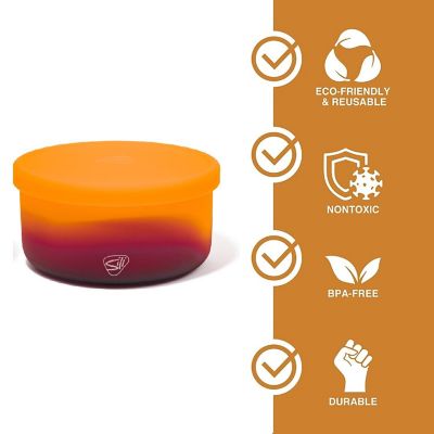 Silipint: Silicone 30Oz Lidded Bowls: 2 Pack Sun Storm Image 2
