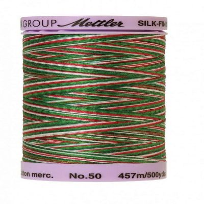 Silk Finish Cotton Multi Polyester Thread 50wt 500yds Seasons Greetings Image 1