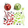 Silly Christmas Ball Ornament Craft Kit - Makes 12 Image 1