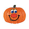 Silly Jack-O&#8217;-Lantern Face Sticker Pumpkin Decorations - Makes 36 Image 1