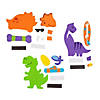 Silly Summer Dinosaur Magnet Foam Craft Kit - Makes 12 Image 1