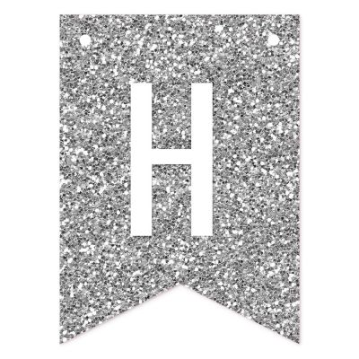Silver 90th Birthday Pennant - 4 x 5.5 Inch Image 2