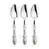 Silver Baroque Disposable Plastic Dinner Spoons - (120 Spoons) Image 1