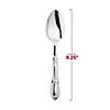 Silver Baroque Disposable Plastic Dinner Spoons - (120 Spoons) Image 2