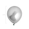Silver Chrome 5" Latex Balloons - 24 Pc. Image 1
