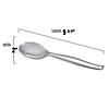 Silver Disposable Plastic Serving Flatware Set - Serving Spoons and Serving Forks (150 Pairs) Image 1