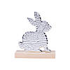 Silver Easter Bunny Tabletop Decoration Image 1