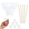 Silver Glitter Straw, Shot Glass & Cup Kit - 148 Pc. Image 1