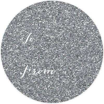 SILVER GLITTER WHIMSICAL TO/FROM LABELS Image 3