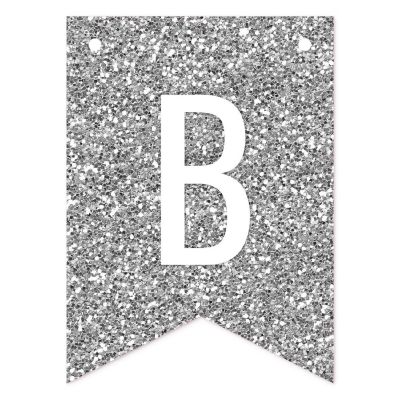Silver Happy Easter Pennant - 4 x 5.5 Inch Image 2