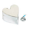 Silver Heart-Shaped Favor Boxes - 12 Pc. Image 1