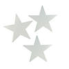 Silver Large Metallic Stars - 12 Pc. Image 1