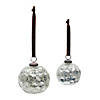 Silver Mercury Ball Ornament (Set Of 4) 3"D, 4"D Glass Image 1